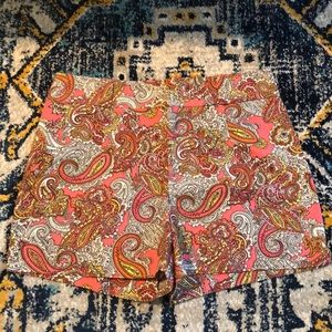 H&M multicolored paisley shorts
